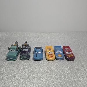 Disney Pixar Cars Vehicle Toys Mattel Lot Of 6